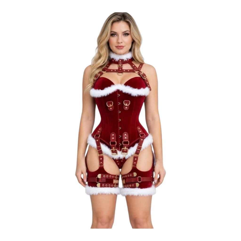 Velvet - OverBust Corset -Xmas