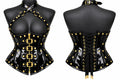 PVC Leather Corset – Front Zip UnderBust Waist Shaper
- Emb1018