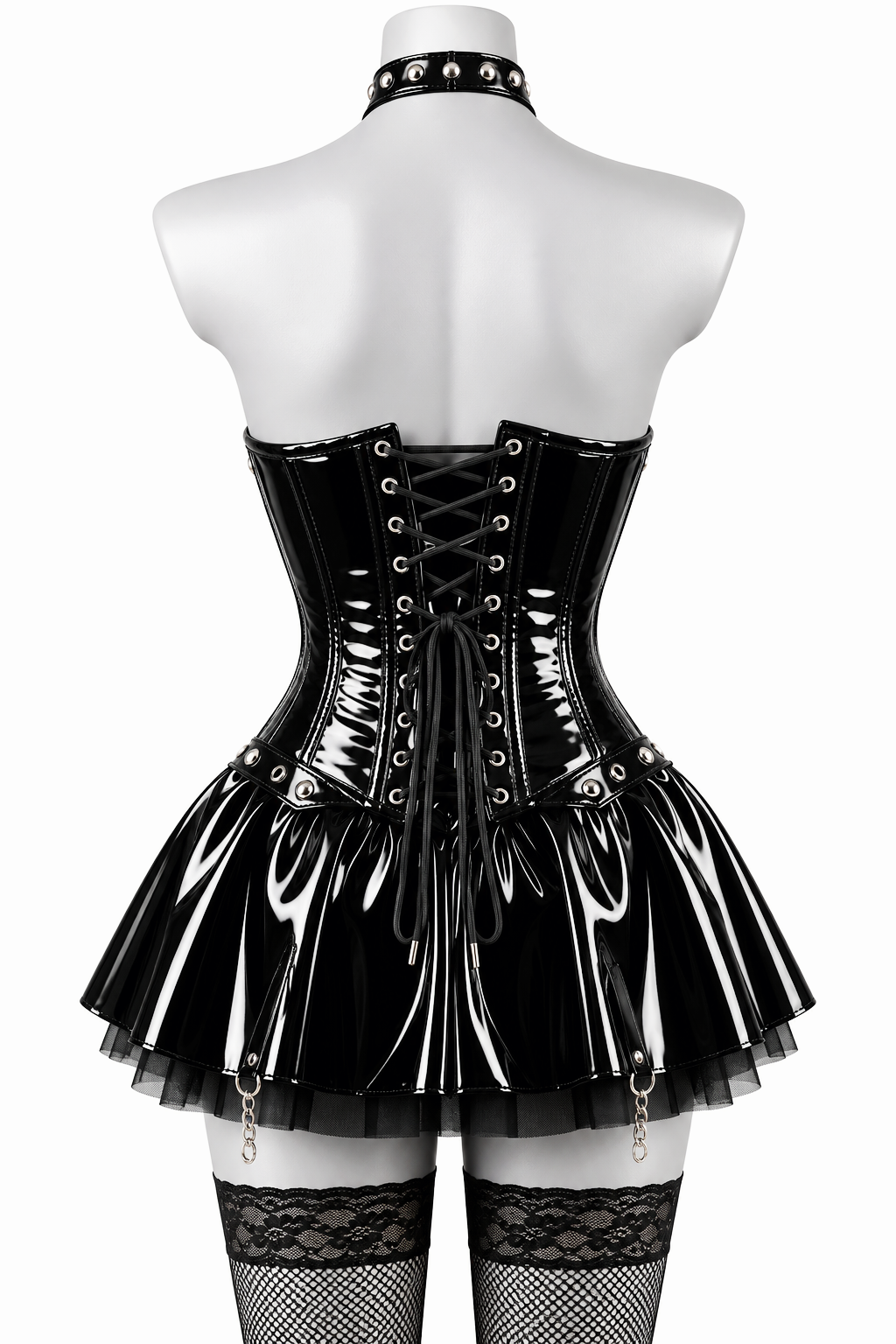 PVC - OverBust Corset - Emb1002