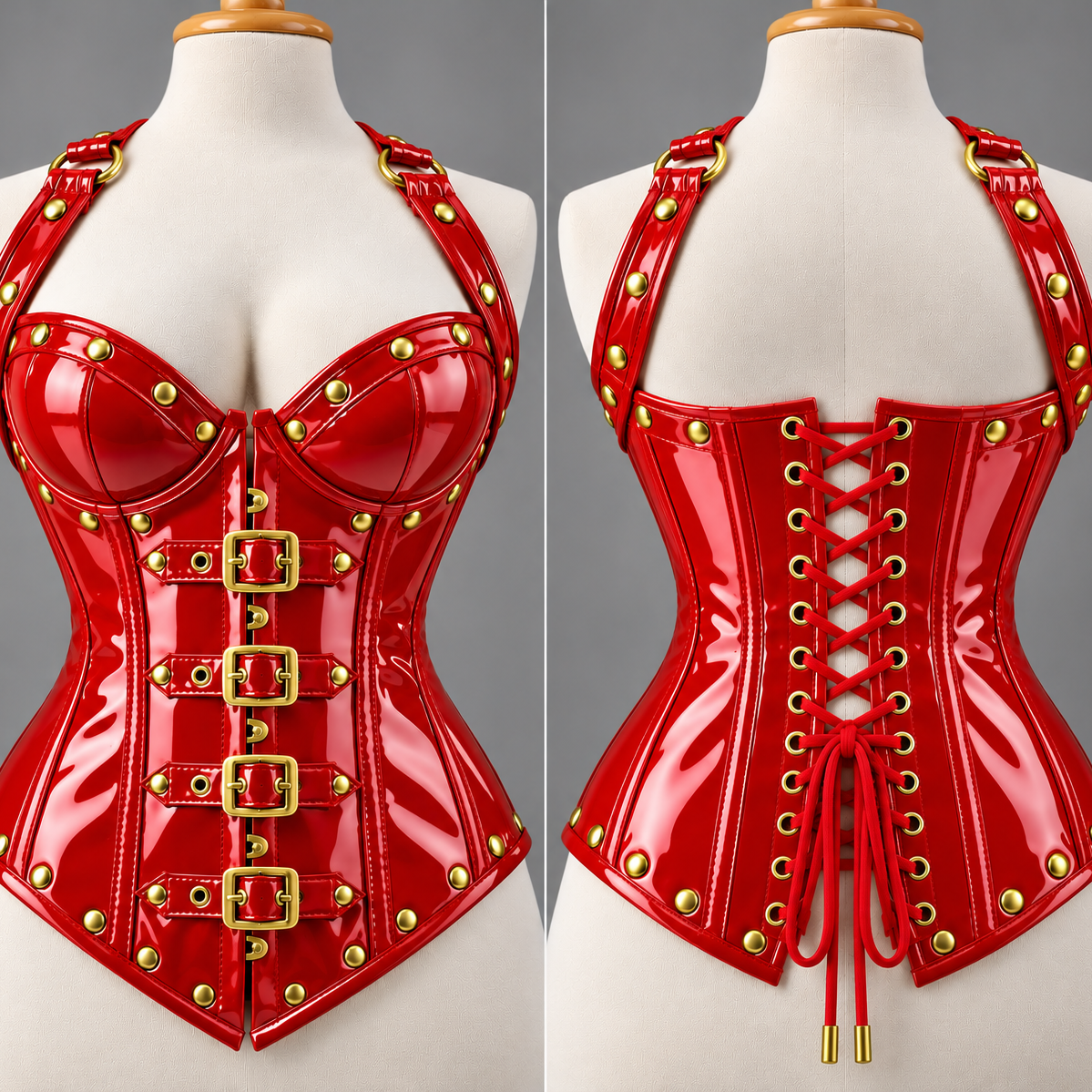 PVC - OverBust Corset - Emb1001