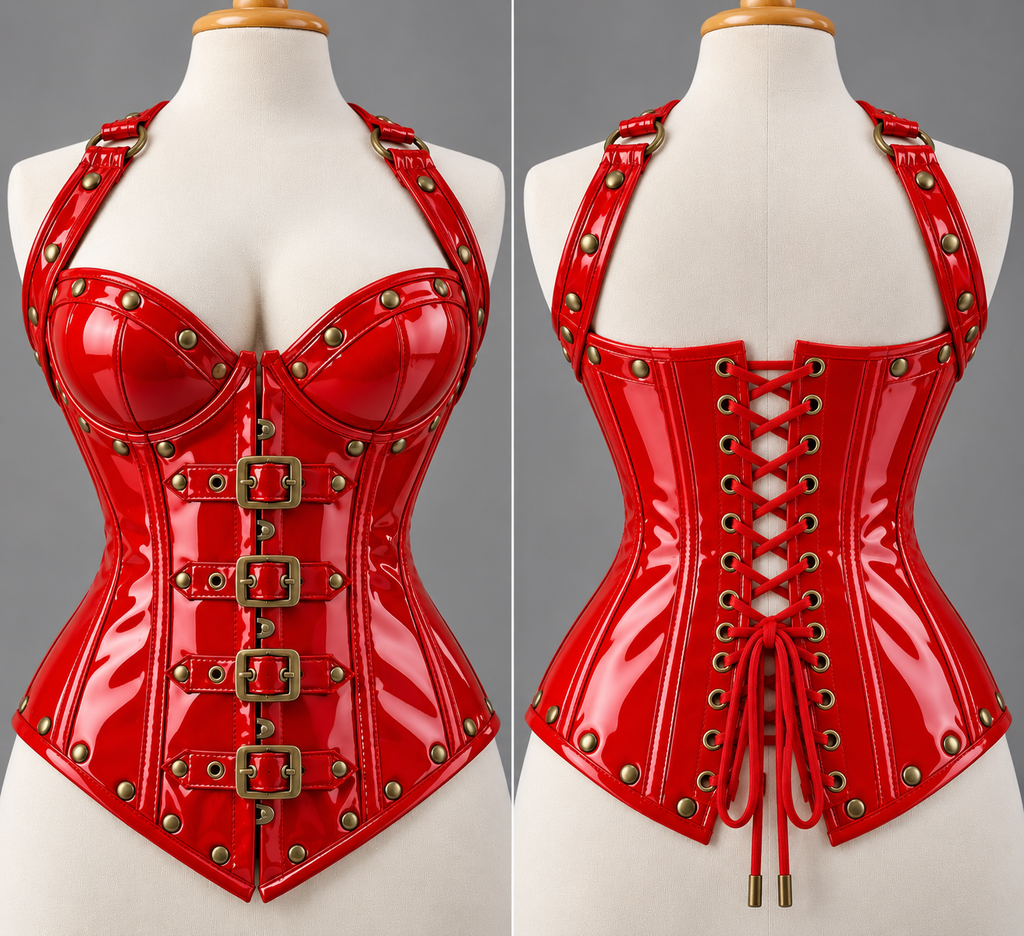 PVC - OverBust Corset - Emb1001