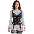 PVC Gloss- OverBust Corset - Emb1004